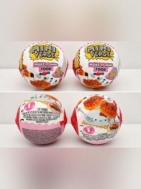 Hello Kitty X Miniverse Make it Mini Food Series 1 - 2 sealed Capsules